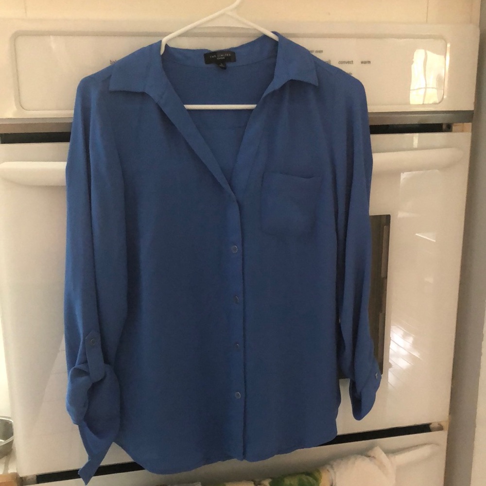 The Limited Blue Blouse - long sleeve